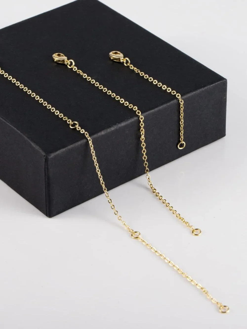 Gold Necklace Extenders,14K Gold Chain Extenders with Lobster Clasp, Durable Pla
